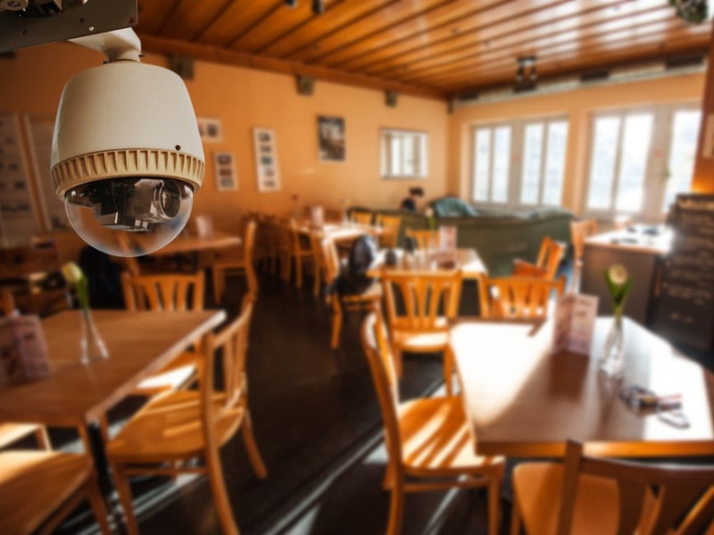 Установка видеонаблюдения под ключ в ресторанах, кафе, монтаж систем и камер